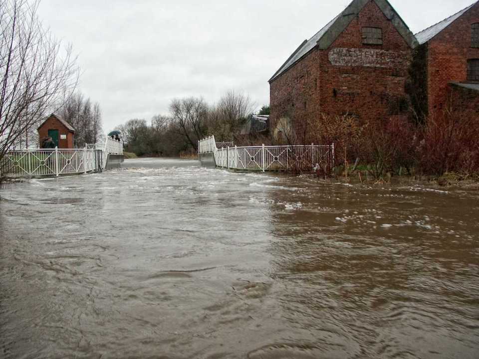 image of watermill flooding