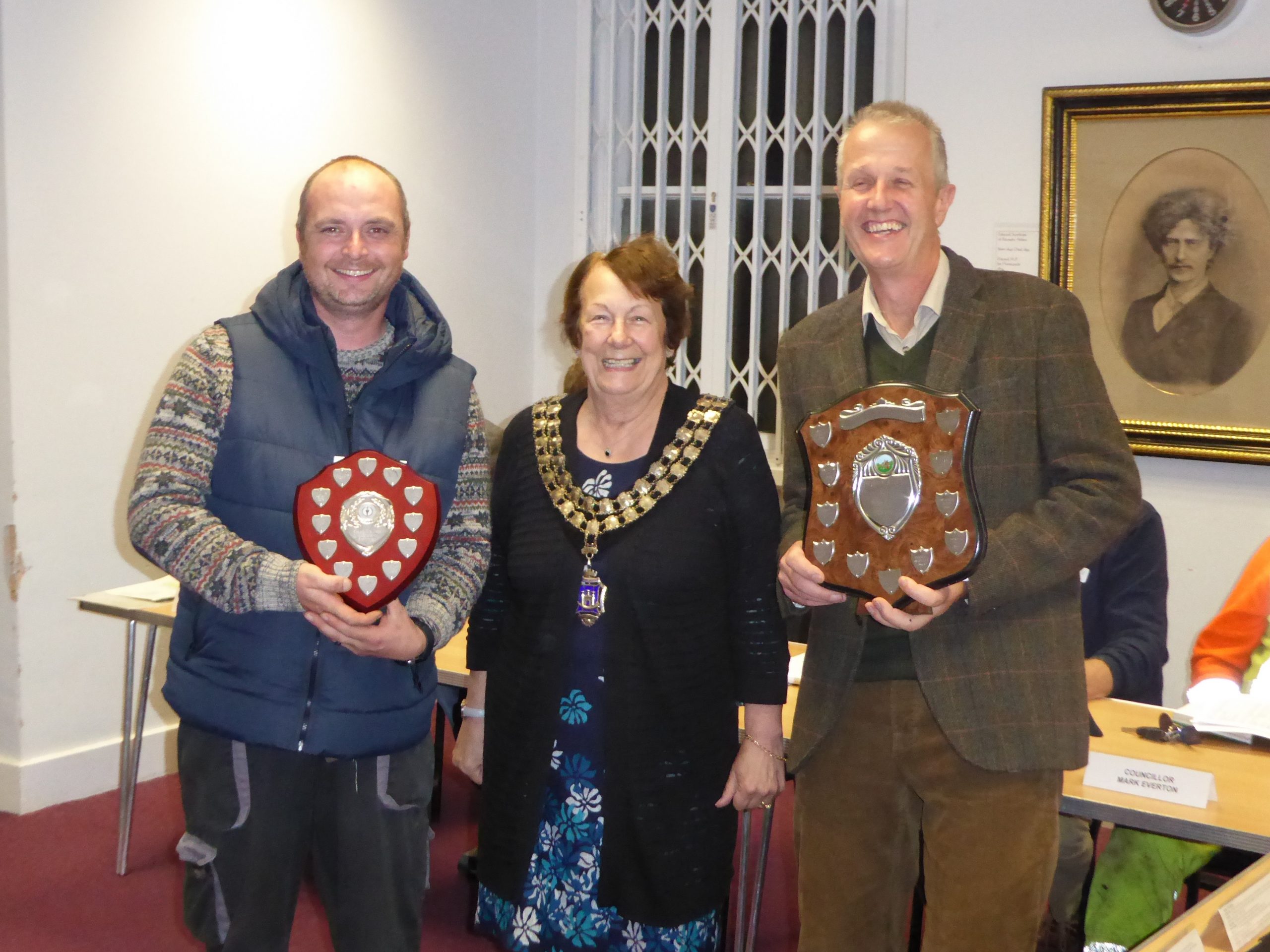 Picture of presentation to allotment winners
